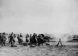 Reichswehr: Reichswehr artillery in position, 1921