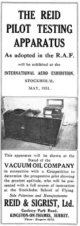 Sigrist: Reid & Sigrist. Pilot Testing Apparatus 1931