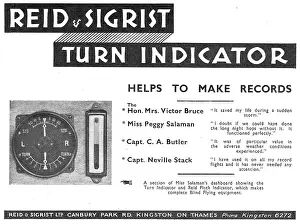 Sigrist: Reid & Sigrist Turn Indicator Helps To Make Records