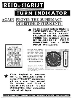 Indicators: Reid & Sigrist Turn Indicators 1931