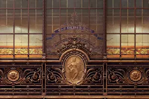 Christofle: Reims emblem, Hall, Societe Generale, Paris, France