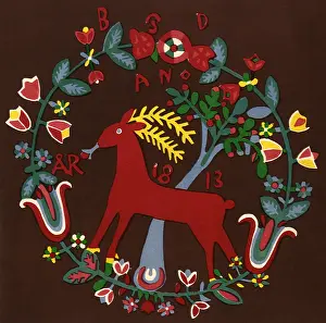 Circlet: Reindeer Floral Circle