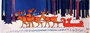 Sleigh: Reindeer and Santa's Sleigh