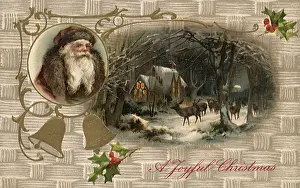 Cameo: Reindeers and Santa