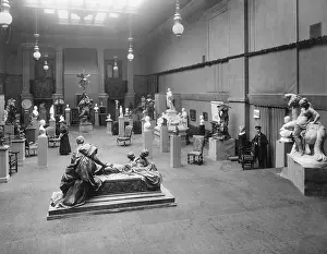 Attendant: Reinhold Begas exhibition, 1908