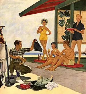Falter: Relaxing at Beach