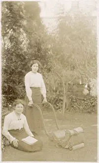 Mower: Relaxing in the garden, reading, gardening