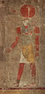 Tourist Attraction: Relief, Anubis shrine, Temple of Hatshepsut