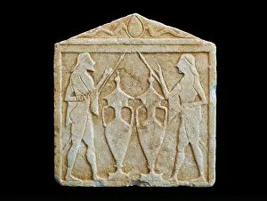 Dioscuri: Relief, Archaeological Museum of Sparta, Sparta, Laconia