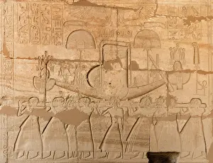 Meryamun: Relief, Barque Hall, Ramesseum, Theban Necropolis, Thebes