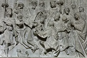 Circumcision: Relief, Catedral de la Asuncion, Jaen, Andalusia, Spain
