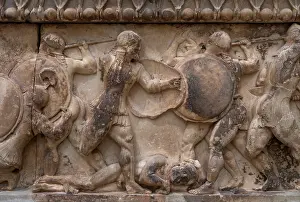 Gigantomachy: Relief, Delphi Archaeological Museum, Delphi, Greece