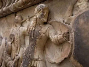 Gigantomachy: Relief, Delphi Archaeological Museum, Delphi, Greece