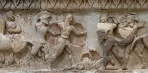 Parnassus: Relief, Delphi Archaeological Museum, Delphi, Greece