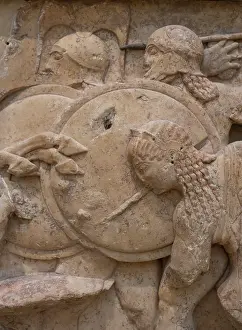 Gigantomachy: Relief, Delphi Archaeological Museum, Delphi, Greece