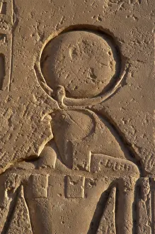 Mortuary: Relief depicting the god Ra. Ramesseum. Egypt