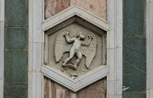 Icarus: Relief, Giotto's campanile, Florence, Tuscany, Italy