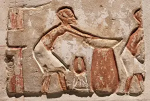 Echnaton: Relief, Luxor Museum, Egypt
