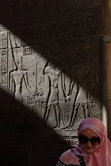 Montu: Relief, Luxor Temple, Luxor, Egypt
