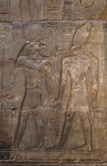 Montu: Relief, Luxor Temple, Luxor, Egypt