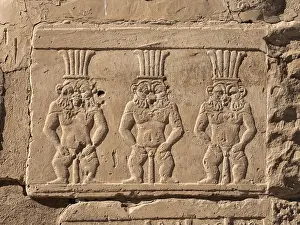 Mammisi: Relief - Mammisi of Nectanebo II - Dendera Complex