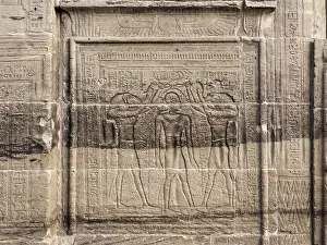 Mammisi: Relief - Mammisi - Temple of Isis - Philae Complex
