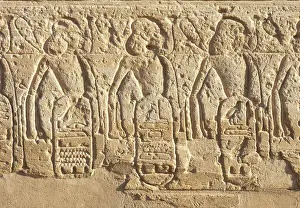 Seti: Relief, Millions of Years Temple of Seti I, Egypt