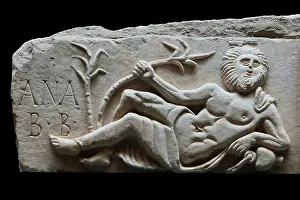 Mnar: Relief, Museo Nacional de Arte Romano, Merida, Extremadura