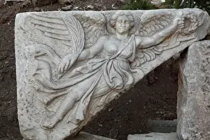 Selcuk: Relief of Nike, the winged goddess of victory
