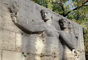 Olympiagelande: Relief, Olympiapark Berlin, Berlin, Germany