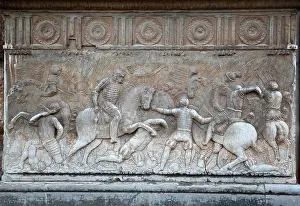 Corte: Relief, Palace of Charles V, Alhambra, Granada
