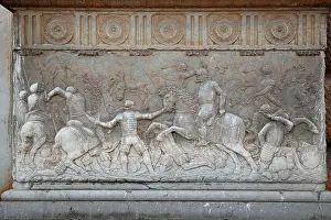 Corte: Relief, Palace of Charles V, Alhambra, Granada
