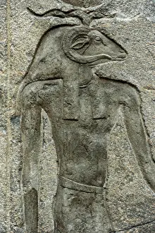 Hagar: Relief of a ram-headed god. Egypt