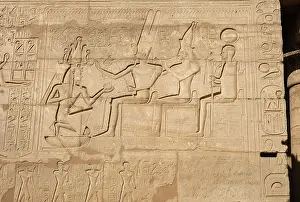 Triad: Relief, Second courtyard, Ramesseum, Theban Necropolis