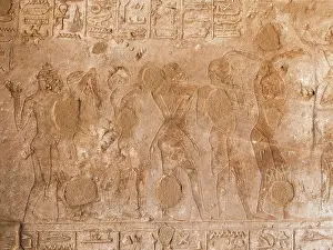Nubian: Relief, Speos of Horemheb, Gebel el-Silsila, Egypt