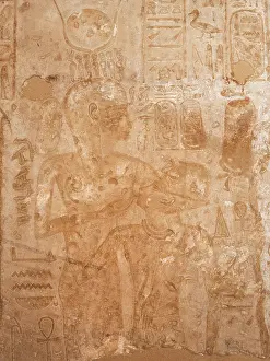 Suckling: Relief, Speos of Horemheb, Gebel el-Silsila, Egypt