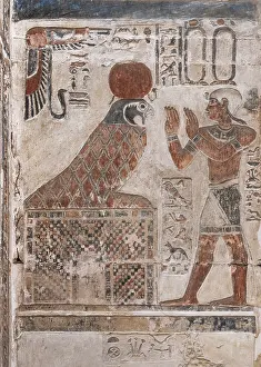 Qena: Relief - Temple of Hathor - Dendera Complex