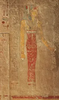 Tourist Attraction: Relief, Temple of Hatshepsut, Theban Necropolis, Luxor