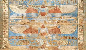 Meryamun: Relief, Temple of Ramesses III, Medinet Habu, Thebes, Egypt