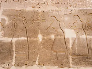 Tally: Relief, Temple of Ramesses III, Medinet Habu, Thebes, Egypt