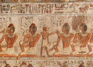 Ointment: Relief, tomb of Paheri, Elkab, Egypt