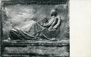 Moray: Relief wall plaque in memory of Robert Louis Stevenson