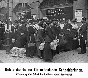 Compulsory: Relief work to needy seamstresses, 1914