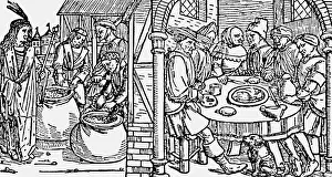 Luebeck: religion, biblical scenes, Lazarus and Dives