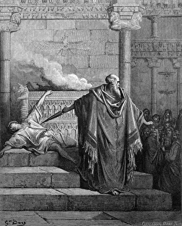 Pontiffs: religion, biblical scenes, Mathathias killing
