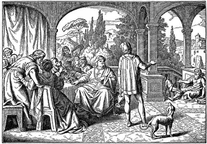 Debauch: religion, biblical scenes, The rich debauch and