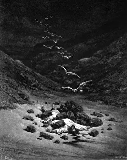 Stoning: religion, biblical scenes, The stoning of Achans
