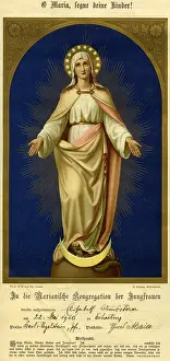 Incorporation: religion, christianity, Virgin Mary, colour lithograph