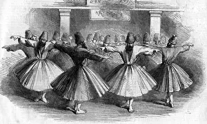 Moslems: religion, Islam, dervish, dance, dances, Constantinople