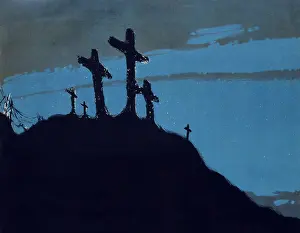 Devitt: Religion. Detail of a World War I poster ?